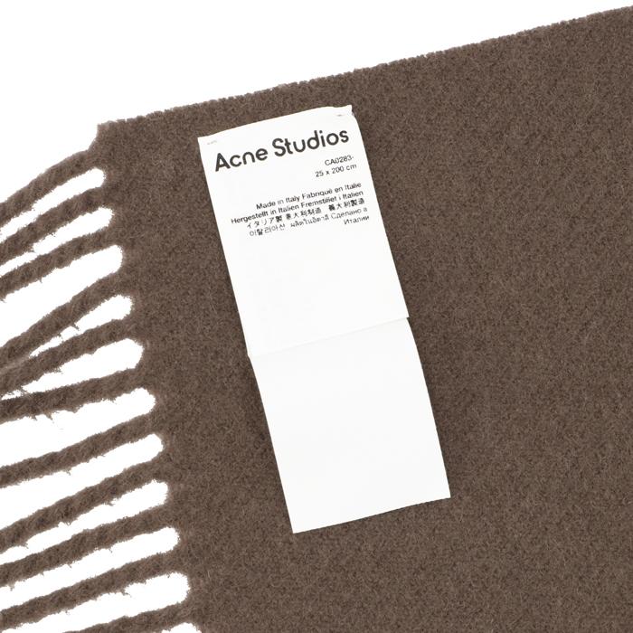 アクネ ストゥディオズ ACNE STUDIOS マフラー フリンジ ウール ロゴ 大判マフラー ストール 2024年春夏新作 CA0283｜asafezone｜05