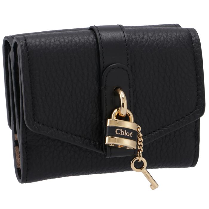 CHLOE 財布 三つ折り ABY パドロック付き スモール トリフォールド  