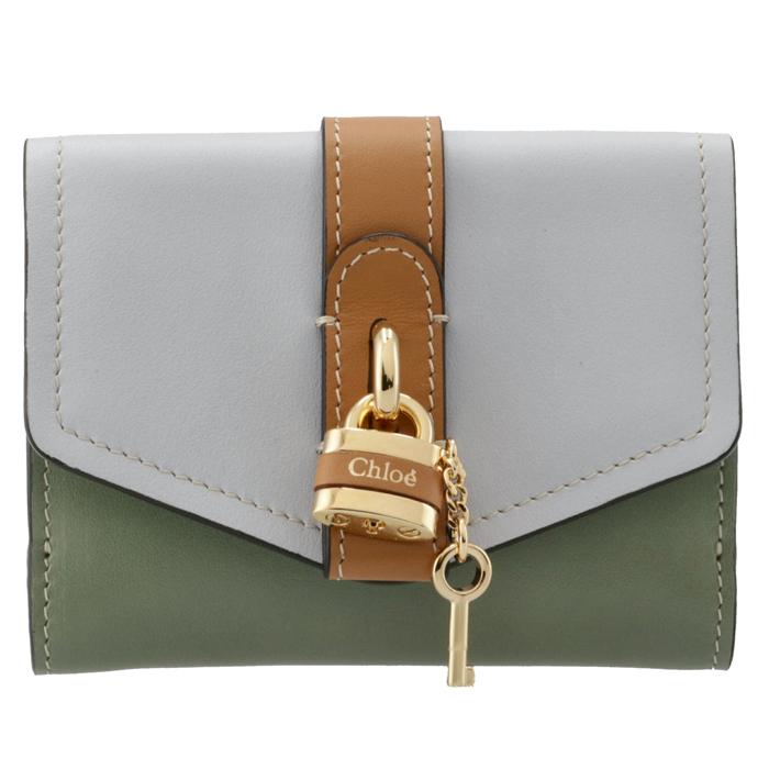 CHLOE 財布 三つ折り ABY パドロック付き スモール トリフォールド  