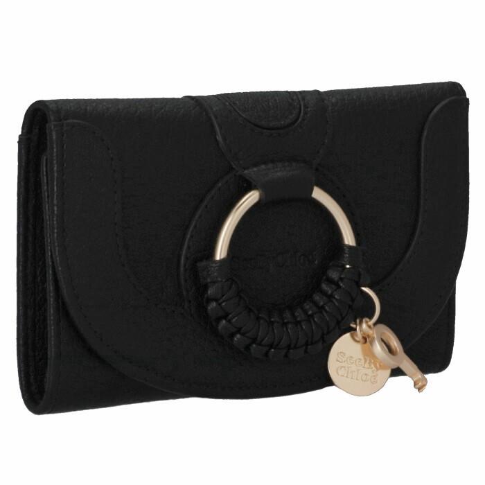 See By Chloe ハナ ミニ財布 ブラック 新品 SEE BY CHLOE（シーバイクロエ） 【並行輸入品】 財布 三つ折り HANA