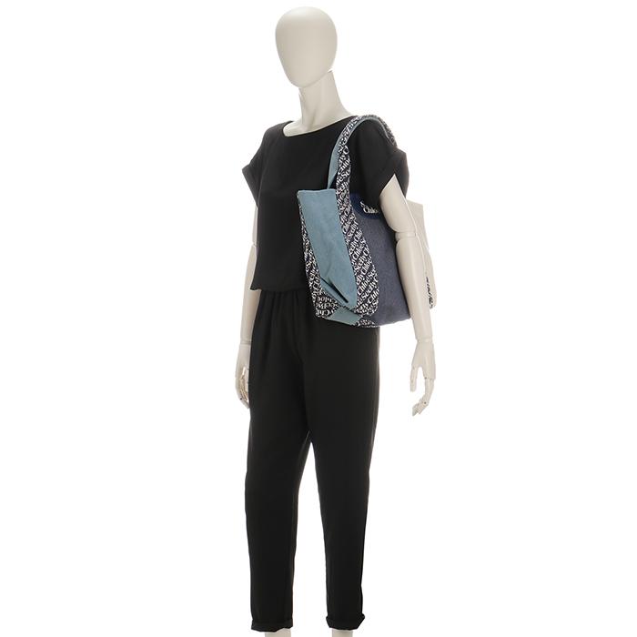 SEE BY CHLOE トートバッグ LAETIZIA ジャガードロゴ スモール  