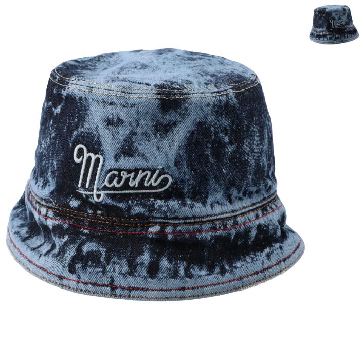 MARNI（マルニ） 【並行輸入品】 バケットハット ロゴ マーブルダイ