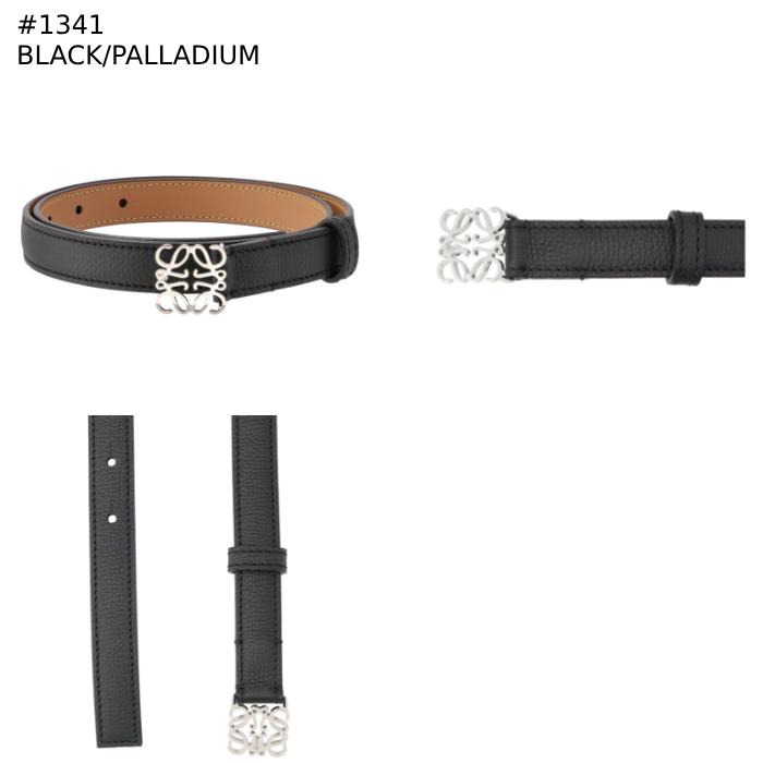 LOEWE ベルト アナグラム レザー 2cm幅 細ベルト ペブルグレイン LOEWE ベルト アナグラム レザー 2cm幅 細ベルト ペブルグレイン