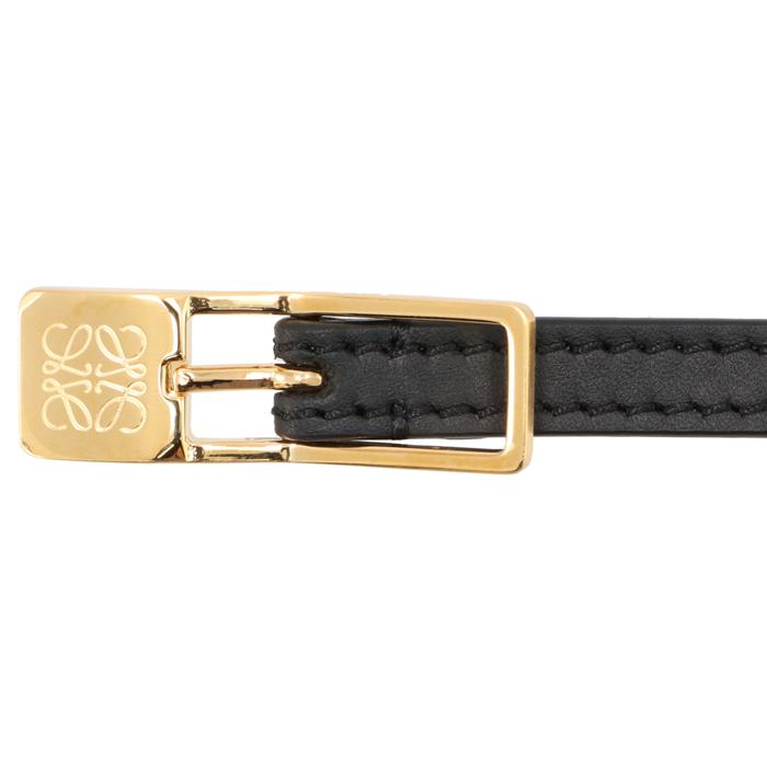 新作【LOEWE】アマソナ パッドロック ベルト (スムースカーフ) Amazona padlock belt in smooth calfskin Brown - LOEWE