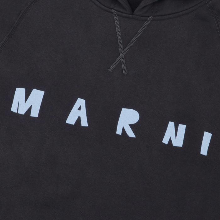 マルニ MARNI パーカー ロゴプリント オーバーサイズ スウェットシャツ 