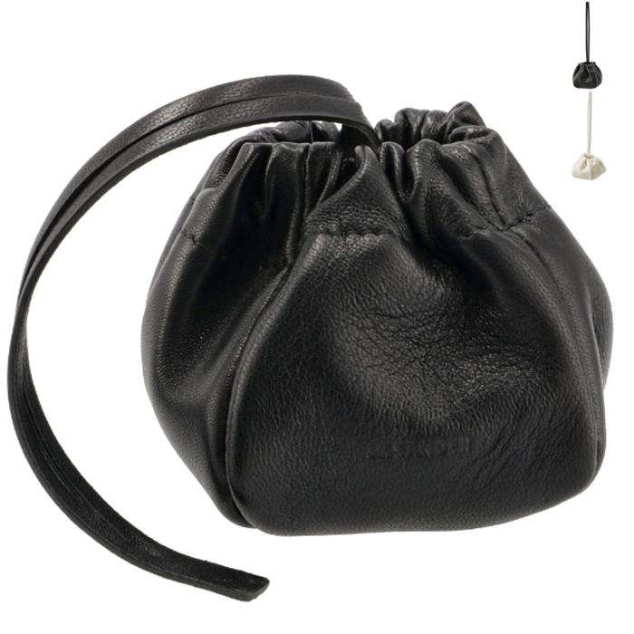 JIL SANDER ジル サンダー ミニ ポーチ ドローストリング リップル  