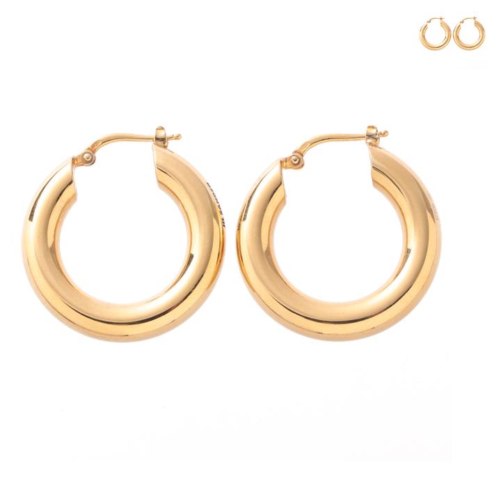 JIL SANDER フープ ピアス CLASSIC ROUND EARRINGS 2 ハンドクラフト  