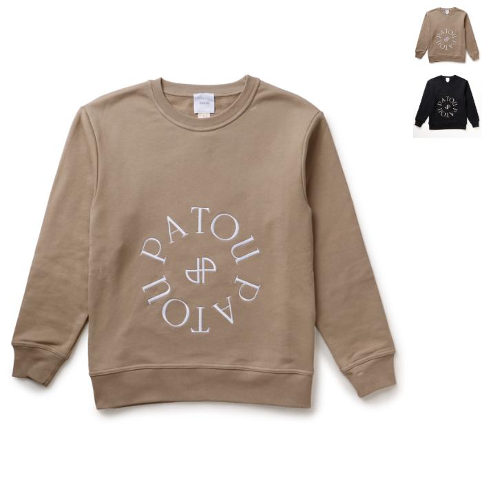 PATOU パトゥ トレーナー メダイヨン 刺繍ロゴ スウェットシャツ 長袖  
