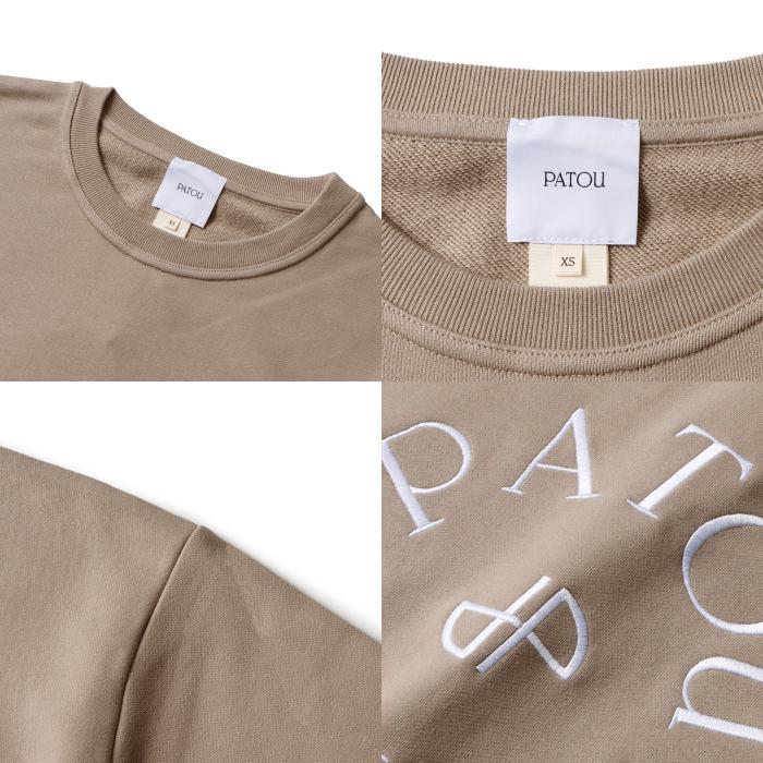 PATOU パトゥ トレーナー メダイヨン 刺繍ロゴ スウェットシャツ PATOU パトゥ トレーナー メダイヨン 刺繍ロゴ スウェットシャツ