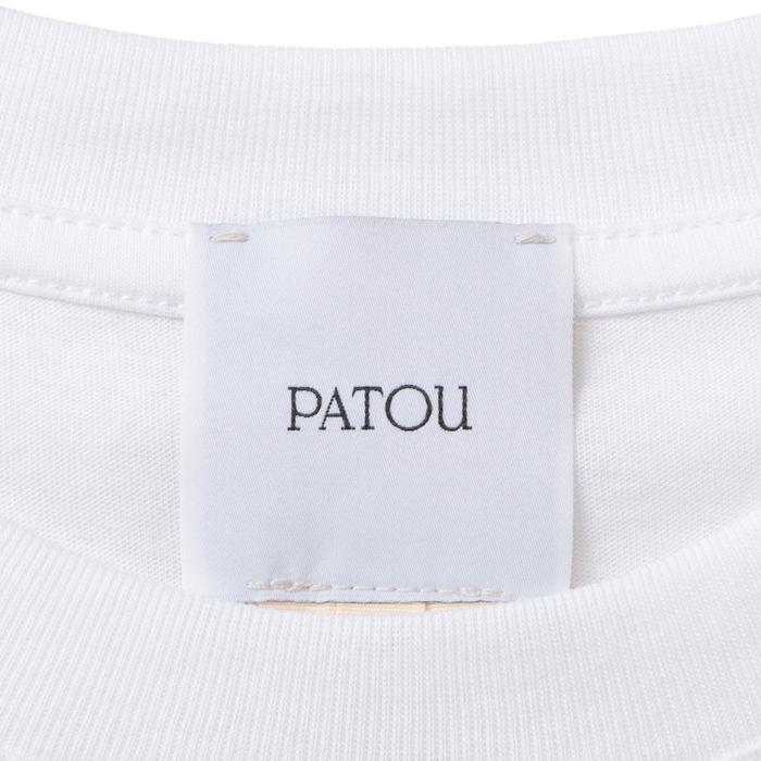 パトゥ PATOU Tシャツ パトゥ パトゥ ロゴ 半袖 オーガニックコットン ショートスリーブ JE1129999 0001 001W｜asafezone｜05