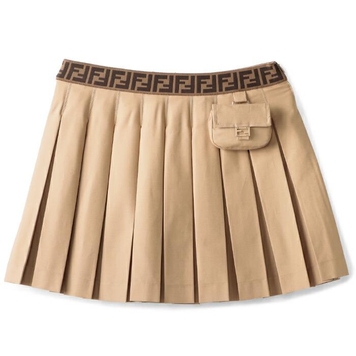 FENDI フェンディ 大人もOK キッズ プリーツスカート FFロゴ FENDI フェンディ 大人もOK キッズ プリーツスカート FFロゴ