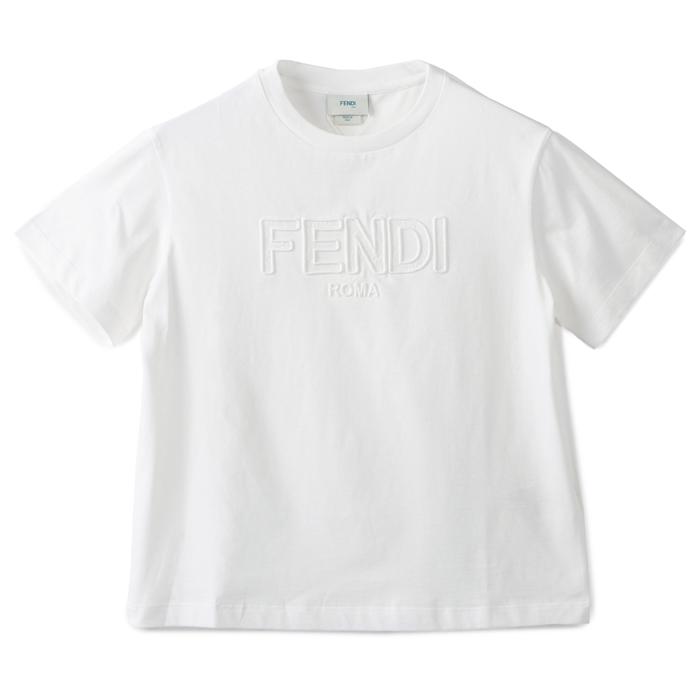 FENDI フェンディ 【大人もOK】キッズ Tシャツ ROMA レースロゴ クルー  