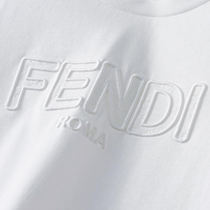 FENDI フェンディ 【大人もOK】キッズ Tシャツ ROMA レースロゴ クルー  