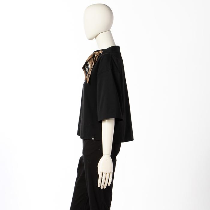 HERNO Tシャツ シルクスカーフ付き SUPERFINE COTTON STRETCH 五
