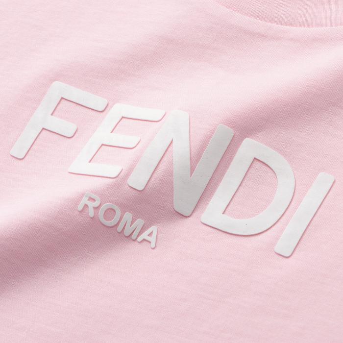 FENDI フェンディ 大人もOK キッズ Tシャツ ROMA ロゴプリント クルー  