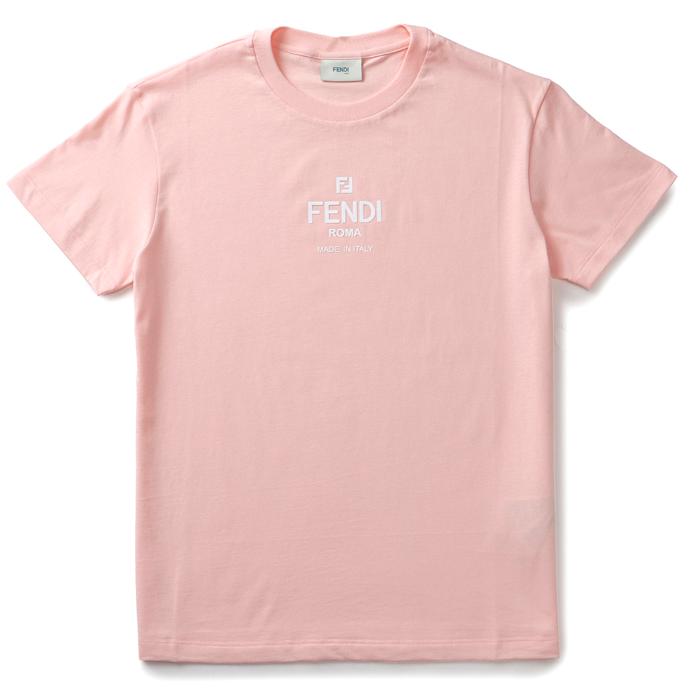 フェンディ FENDI 大人もOK キッズ Tシャツ FENDI ROMA ロゴプリント  