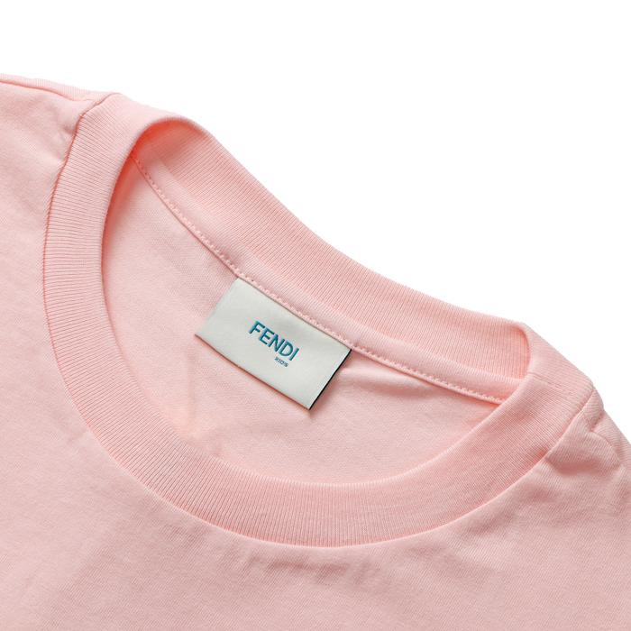 フェンディ FENDI 大人もOK キッズ Tシャツ FENDI ROMA ロゴプリント  