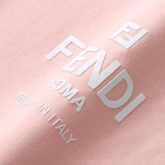 フェンディ FENDI 大人もOK キッズ Tシャツ FENDI ROMA ロゴプリント  