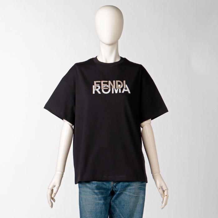 フェンディ FENDI 【大人もOK】キッズ Tシャツ 12+(14Y) FENDI ROMA グラフィックロゴ クルーネック JUI149 7AJ F0GME【0505_5】｜asafezone｜09