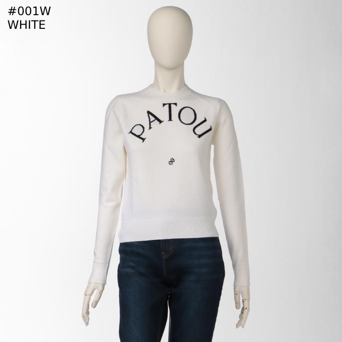 PATOU - パトゥ PATOU ニット ロゴ クルーネック セーター ウールブレンド 長袖 KN1108045 0006 PATOU パトゥ ニット ロゴ クルーネック セーター ウール