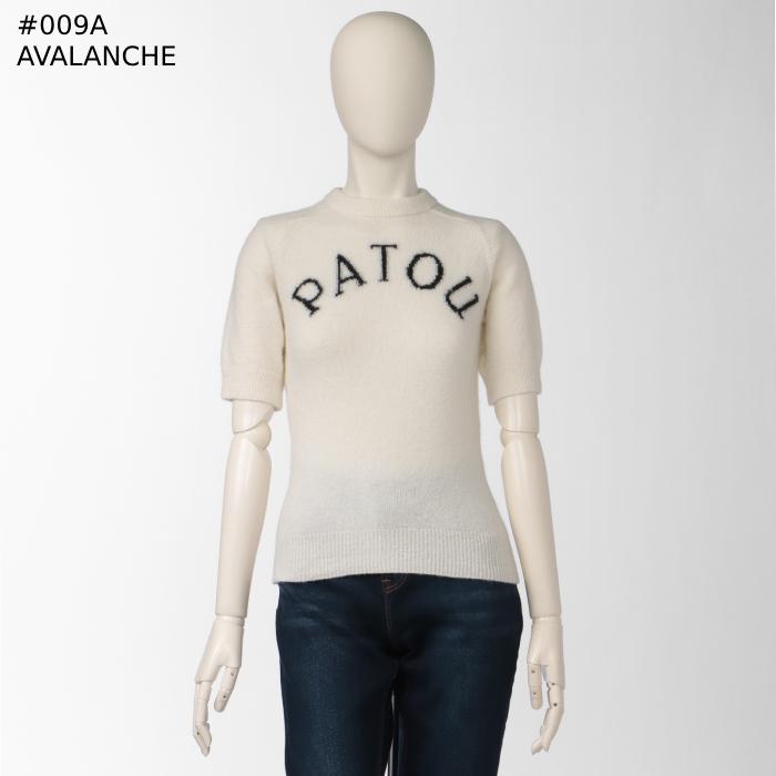 PATOU パトゥ ニット ロゴ セーター モックネック 半袖