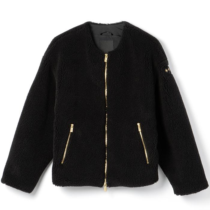 TATRAS タトラス ジャケットILVA イルヴァ ボアブルゾン ノーカラー 