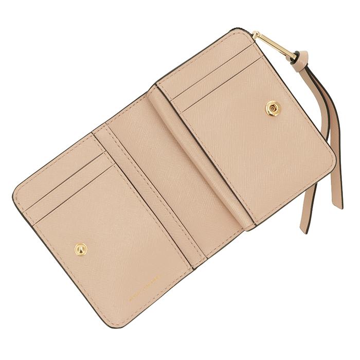 【未使用品】マークジェイコブス スナップショット 二つ折り財布 ベージュ MARC JACOBS（マーク・ジェイコブス） 【並行輸入品】 財布 二つ折り