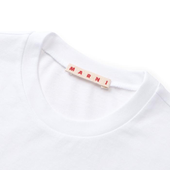 マルニ MARNI 大人もOK キッズ Tシャツ ロゴ 半袖 クルーネック  