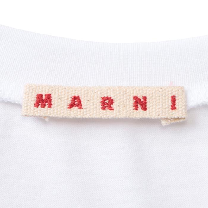マルニ MARNI 大人もOK キッズ Tシャツ ロゴ 半袖 クルーネック  