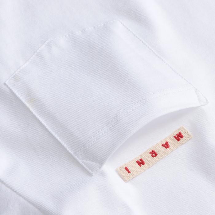 マルニ MARNI 大人もOK キッズ Tシャツ ロゴ 半袖 クルーネック  