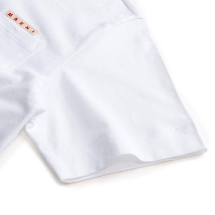 マルニ MARNI 大人もOK キッズ Tシャツ ロゴ 半袖 クルーネック  