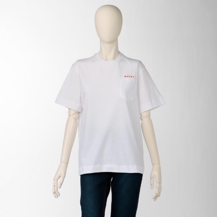 マルニ MARNI 【大人もOK】キッズ Tシャツ ロゴ 半袖 クルーネック