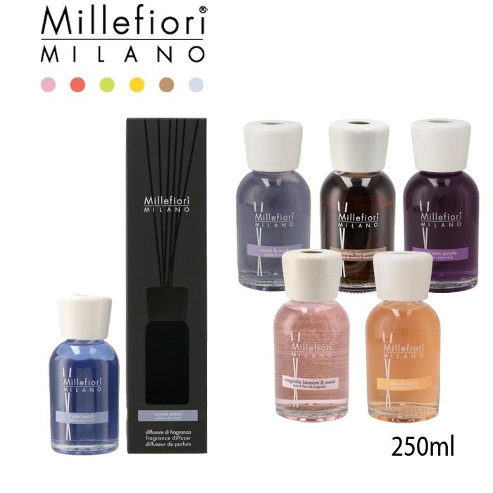 【並行輸入品】 MILLEFIORI リードディフューザー 250ml [ナチュラル]シリーズ NATURAL ルームフレグランス リード付き（Yahoo!・アメイジング サーカス）