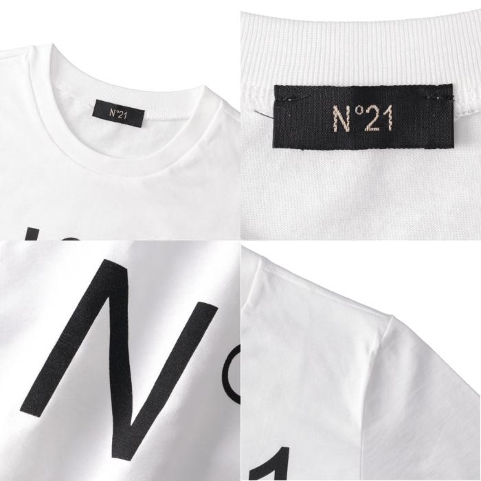 ヌメロ ヴェントゥーノ N°21 キッズ Tシャツ ロゴプリント クルーネック スウェットシャツ N21173 N0153｜asafezone｜04