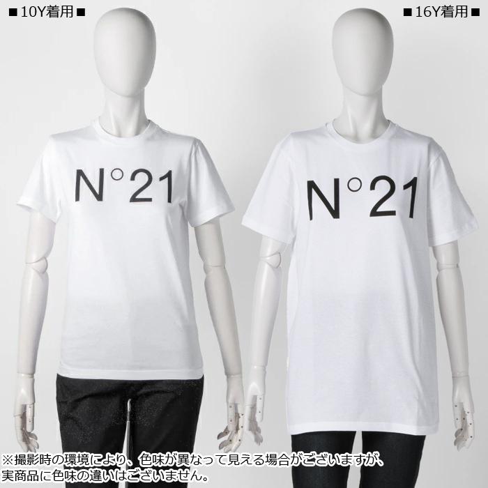 ヌメロ ヴェントゥーノ N°21 キッズ Tシャツ ロゴプリント クルーネック スウェットシャツ N21173 N0153｜asafezone｜06