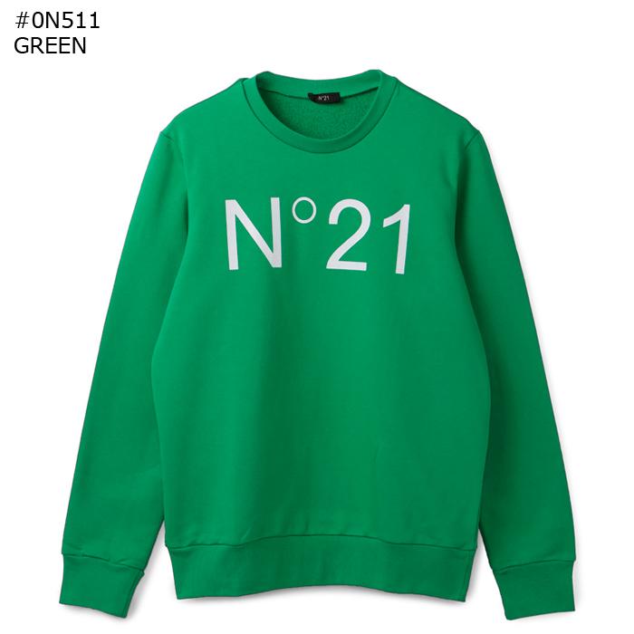 ヌメロ ヴェントゥーノ N°21 【大人もOK】キッズ ロゴ スウェットシャツ トレーナー ラウンドネック N21588 N0154 0N100 N°21（ヌメロヴェントゥーノ） 【並行輸入品】 大人もOK キッズ ロゴ