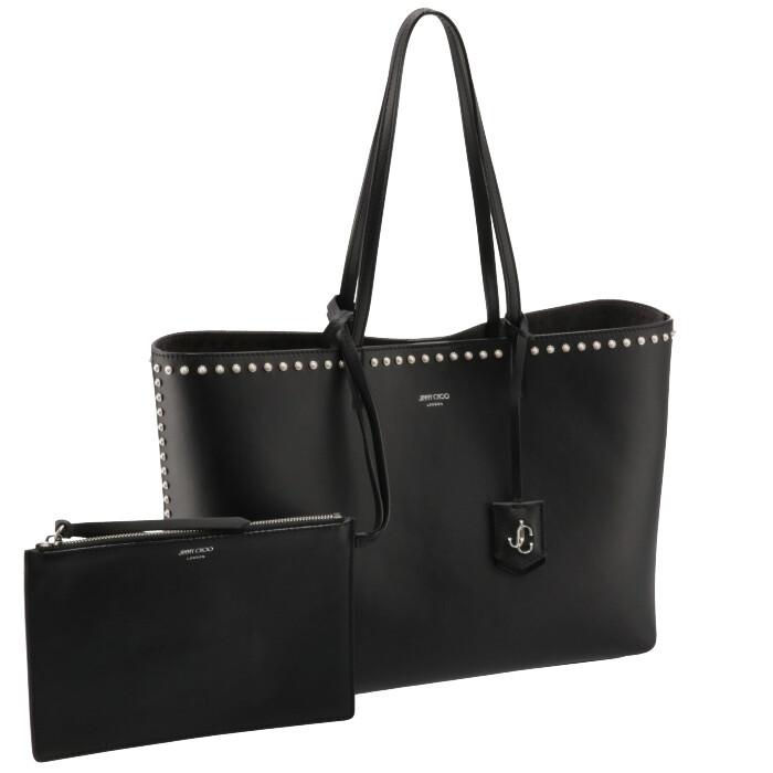 ジミーチュウ JIMMY CHOO トートバッグ NINE2FIVE E/W パールスタッズ 