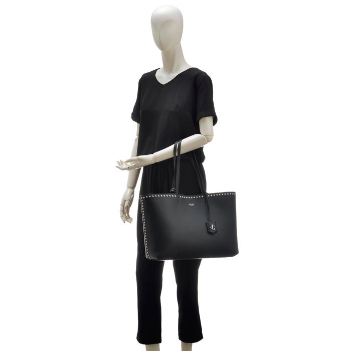 ジミーチュウ JIMMY CHOO トートバッグ NINE2FIVE E/W パールスタッズ 