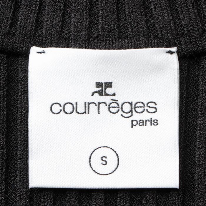 courreges COURREGES リブ ニット REEDITION モックネック ロゴ