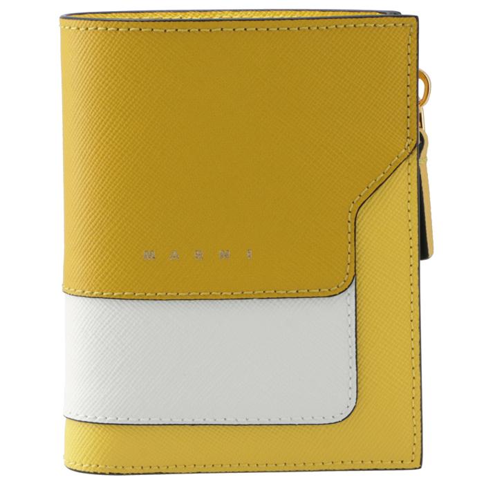 マルニ MARNI 財布 二つ折り ミニ財布 サフィアーノレザー ジップ マルニ MARNI 財布 二つ折り ミニ財布 サフィアーノレザー ジップ