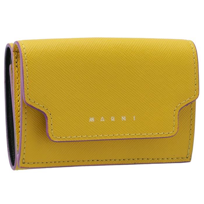 マルニ MARNI 財布 三つ折り ミニ財布 サフィアーノレザー 三つ折り  