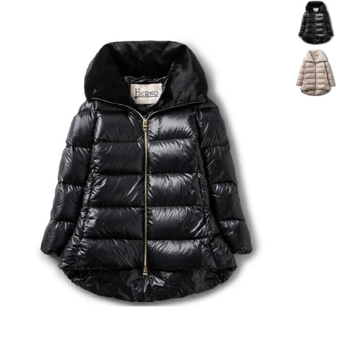 HERNO（ヘルノ） 【並行輸入品】 ダウン ナイロン ファーカラー ダウン