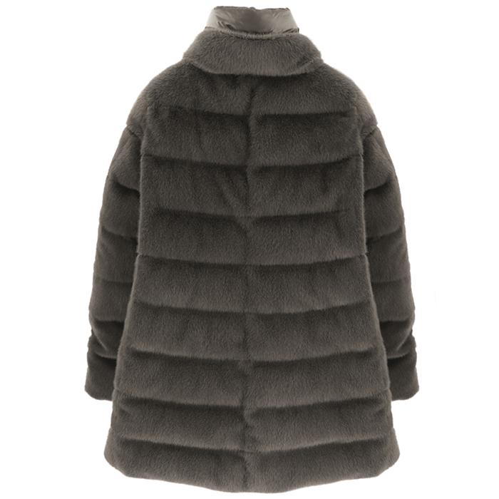 【並行輸入品】 HERNO レディース ダウンコート A-SHAPE IN FAUX FUR スタンドカラー PI002123D 12630の画像