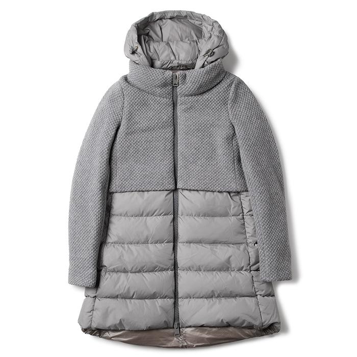 HERNO ダウンコート レディース ウール切替 アウター | www.jarussi.com.br