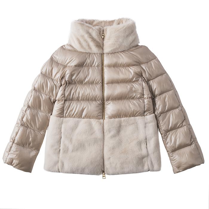 HERNO ヘルノ ダウンコート ジャケット エコファー 38size HERNO ヘルノ ダウンコート ジャケット エコファー 38size
