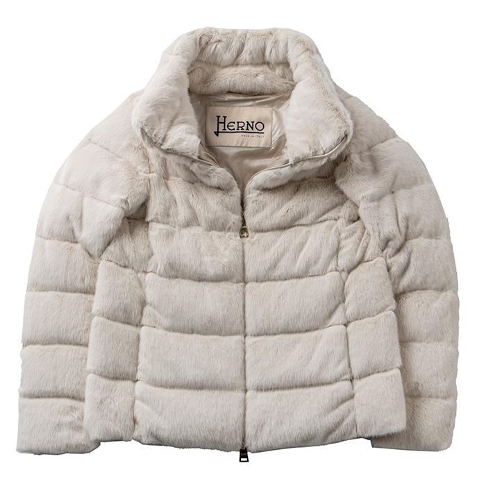 HERNO（ヘルノ） 【並行輸入品】 ダウン エコファー ショート ジャケット アウター ダウンジャケット PI1166D 12354 ...