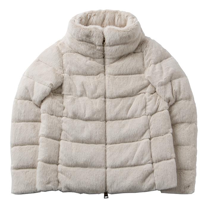 HERNO（ヘルノ） 【並行輸入品】 ダウン エコファー ショート ジャケット アウター ダウンジャケット PI1166D 12354 ...
