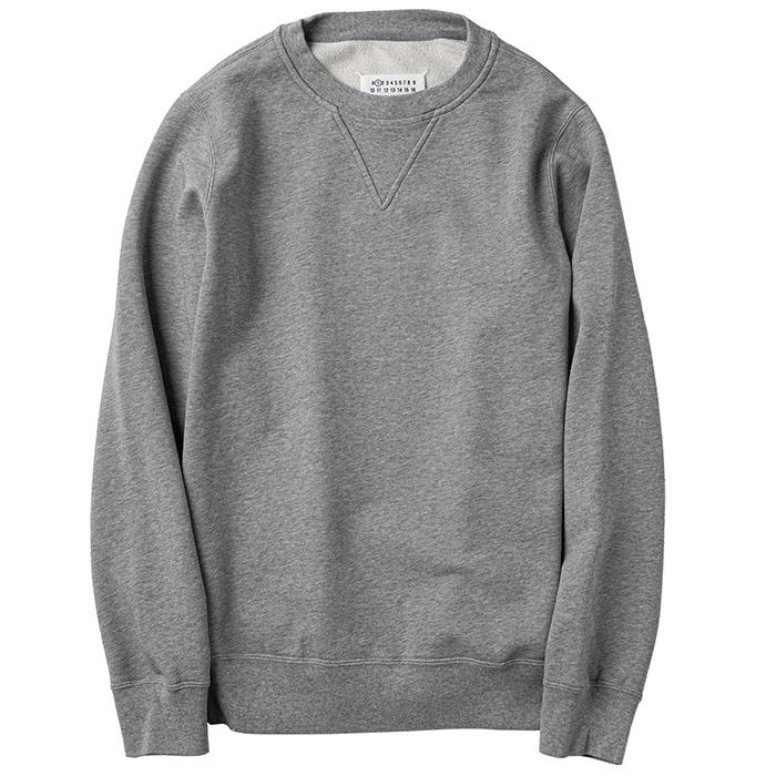 SS新品50 メゾン マルジェラ クラシック スウェット シャツ グレー メンズ-