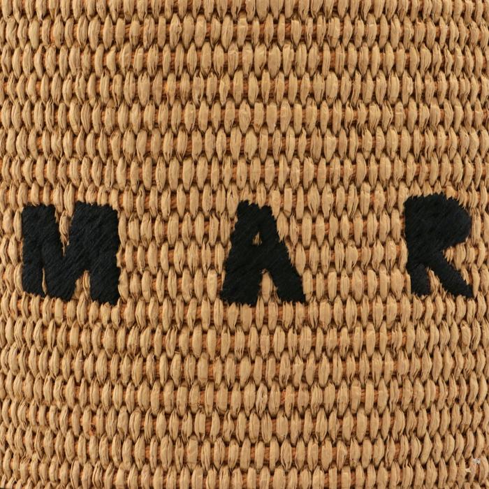MARNI（マルニ） 【並行輸入品】 バケットバッグ レザー＆ラフィア