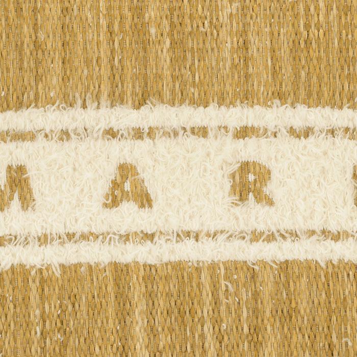 【並行輸入品】 MARNI バスケットバッグ ラフィアエフェクト スモール トートバッグ ロゴ A4サイズ収納 ショルダーバッグ SHMP0077L0 P7945の画像
